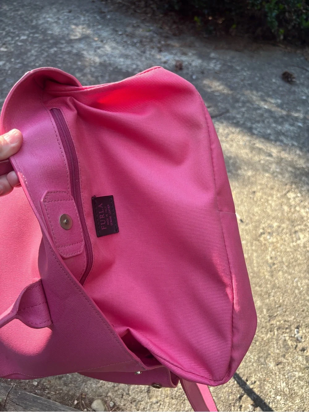 Furla Leather Crossbody Tote Bag
